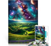 Puzzles de 1000 pièces pour Adultes Magie de l'espace de Green Hills Défi Difficile Renforcer l'amour Entre Les Couples 50x70cm