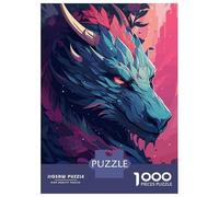 Puzzles De 1000 Pièces pour Adultes Majestic Dragon Puzzle Jeux De Famille Difficile Difficile Cadeaux Uniques pour Anniversaire Et Noël 70x50cm/1000pcs
