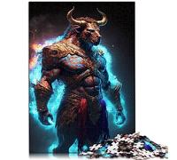 Puzzles de 1000 pièces pour Adultes Minotaure blindé Puzzle en Carton Jouet Jeu intellectuel 10,27 x 14,96 Pouces