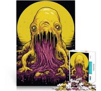 Puzzles de 1000 pièces pour Adultes Monstre Slime Fait de Bois，Convient aux 14 Ans et Plus Jouet de défi Cadeau Amusant en Famille。Taille：50x75cm/19.6x29.5pouce