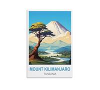 Puzzles de 1000 pièces pour Adultes,Mont Kilimandjaro Tanzanie Puzzle 1000 pièces Jeux éducatifs Décoration d'intérieur 52x38CM