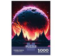 Puzzles De 1000 Pièces pour Adultes Moon Explosion in Space Puzzles pour Adultes Jeux De Détente Cadeau d'anniversaire Cadeaux De Noël 70x50cm/1000pcs