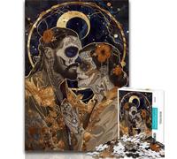 Puzzles de 1000 pièces pour Adultes, Motif crâne Mexicain Stimulez Votre Cerveau Jouets addictifs pour cultiver la Patience Une œuvre d'art (38x26cm)