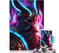 Puzzles de 1000 pièces pour Adultes Mythologie Nordique de Heimdall Jouets éducatifs Renforcer l'amour Entre Les Couples 75x50cm