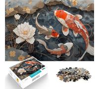 Puzzles de 1000 pièces pour Adultes Nager paisiblement Jeu Familial Anti-Stress Défi Difficile Idées Cadeaux 75x50cm