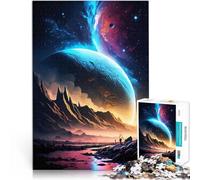 Puzzles de 1000 pièces pour Adultes Nature céleste Jouets éducatifs d'apprentissage Activités Amusantes à la Maison, Cadeaux d'anniversaire, Cadeaux de Voyage, 38x26cm
