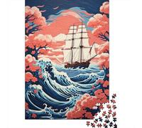 Puzzles De 1000 Pièces pour Adultes Ocean Wave Adventure Puzzles pour Adultes - Jeux À Faire Soi-même - Cadeau d'anniversaire - Jeu Stimulant - Cadeaux 52x38cm/1000pcs