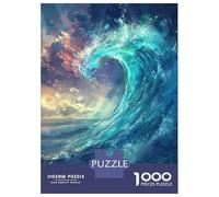 Puzzles De 1000 Pièces pour Adultes Oceans Fury Puzzle pour Adultes, Jouet, Décoration Murale, Course De Vitesse, Difficile Et Stimulant 38x26cm/1000pcs