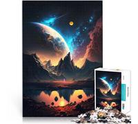 Puzzles de 1000 pièces pour Adultes Odyssée de l'univers Cosmique Staycation Tuer Le Temps Cadeau d'anniversaire, Cadeaux 52x38cm