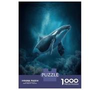 Puzzles De 1000 Pièces pour Adultes Orca in The Deep Blue Sea Puzzles pour Adultes, Jeu Familial, Cadeaux pour Femmes, Cadeaux Uniques pour Anniversaire Et Noël 38x26cm/1000pcs
