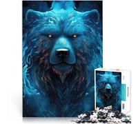 Puzzles de 1000 pièces pour Adultes Ours Astral Jeu Familial Anti-Stress Défi Difficile est idéal comme Cadeau pour Toute la Famille 75x50cm