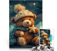 Puzzles de 1000 pièces pour Adultes Ours en Peluche en Pyjama ，pour Les 14 Ans et Plus Chaque pièce est Unique - Jeu Amusant et Stimulant pour Toute la Famille Cadeaux d'anniversaire de Noël。