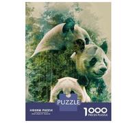 Puzzles De 1000 Pièces Pour Adultes Panda Bamboo Forest Wall Art Print Puzzle Pour Adolescents Course De Vitesse Manuelle Entraînez Votre Cerveau Et Vos Mains, Des Jouets Addictifs Pour Cultiver La Pa