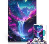 Puzzles de 1000 pièces pour Adultes Paysage de Cascade Fantastique Activité familiale Convient pour la décoration de Bureau 52x38cm