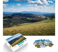 Puzzles de 1000 pièces pour Adultes Paysage de collines vallonnées Staycation Tuer Le Temps Interaction Parent-Enfant 38x26cm