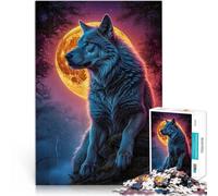 Puzzles de 1000 pièces pour Adultes Paysage de Loup-Garou Défi Difficile pour soulager Le Stress Bon Cadeau 52x38cm