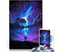 Puzzles de 1000 pièces pour Adultes Paysage Fantastique du Tonnerre Activité familiale Renforcer l'amour Entre Les Couples 52x38cm