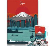 Puzzles de 1000 pièces pour Adultes, Paysage Urbain Japonais, Jeu Familial Anti-Stress, défi Difficile, Collection d'artistes, Beaux-Arts, 50x75cm
