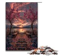 Puzzles de 1000 pièces pour Adultes paysages fantastiques Puzzles en Bois pour Adultes Difficiles et stimulants 1000 pièces