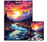 Puzzles de 1000 pièces pour Adultes paysages fantastiques Puzzles pour Adultes Cadeau de Vacances idéal pour Noël Halloween Pâques Nouvel an 1000 pièces (75 x 50 cm)