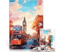 Puzzles de 1000 pièces pour Adultes Peinture à l'huile de Londres Activité familiale est idéal comme Cadeau pour Toute la Famille 38x26cm