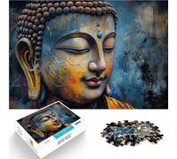 Puzzles de 1000 pièces pour Adultes Peinture de Bouddha~ Séjour Anti-Stress pour Tuer Le Temps Bon Cadeau 38x26cm