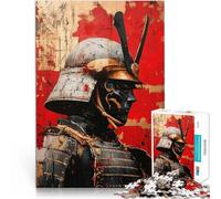 Puzzles de 1000 pièces pour Adultes Peinture de Guerrier samouraï dans Le Style Kintsugi Jeux Amusants Jeu de défi Unique 75x50cm