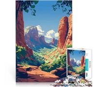 Puzzles de 1000 pièces pour Adultes Peinture des Red Rocks de Sedona, Arizona Casse-tête Convient pour la décoration de Bureau 50x70cm