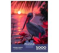 Puzzles De 1000 Pièces pour Adultes Pelican Rock Sunset Puzzle Jeux De Famille Difficile Difficile Cadeaux Uniques pour Anniversaire Et Noël 38x26cm/1000pcs