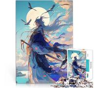 Puzzles de 1000 pièces pour Adultes Personnage d'anime avec épée Difficile Difficile Jeu éducatif pour Anniversaire, Noël 52x38cm
