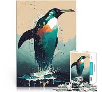 Puzzles de 1000 pièces pour Adultes Pingouin Bêtes mythiques Jeu Familial Anti-Stress Défi Difficile Jeu de défi Unique 38x26cm