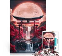 Puzzles de 1000 pièces pour Adultes Porte Japonaise 1 Jouets de Jeu pour Cadeau Familial Car C'est Un pour Toute la Famille 75x50cm