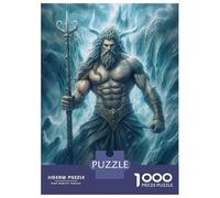 Puzzles De 1000 Pièces pour Adultes Poseidon Puzzle Jeux De Famille Difficile Difficile Cadeaux Uniques pour Anniversaire Et Noël 38x26cm/1000pcs