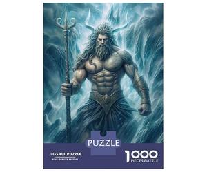 Puzzles De 1000 Pièces pour Adultes Poseidon Puzzle Jeux De Famille Difficile Difficile Cadeaux Uniques pour Anniversaire Et Noël 38x26cm/1000pcs