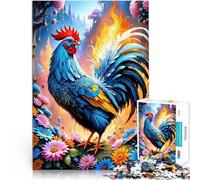 Puzzles de 1000 pièces pour Adultes Poulet Mythique Entraînez Votre Cerveau et Vos Mains Cadeaux pour Les Amis et la Famille 50x70cm