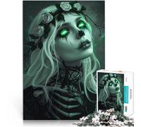 Puzzles de 1000 pièces pour Adultes Princesse Zombie Vert Fluo Jeux éducatifs Décoration d'intérieur Idées Cadeaux 52x38cm