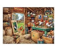 Puzzles de 1000 pièces pour adultes - Puzzle de 1000 pièces - Jeu de défi pour l'ensemble pour les femmes, cadeaux pour hommes, thème : poulailler