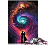 Puzzles de 1000 pièces pour Adultes, Puzzle en Bois avec Espace d'amour sans Fin pour Adultes et Enfants de 12 Ans et Plus, 19,7 x 29,5 Pouces