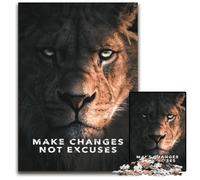 Puzzles de 1000 pièces pour Adultes - Puzzles de Motivation pour Le Changement - Idéal pour Les Amoureux, Cadeau Parfait pour Noël, Le Nouvel an, la Saint-Valentin 50x75cm/19,68x29,52 Pouces