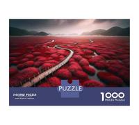 Puzzles De 1000 Pièces pour Adultes Red Mangrove Forest Pathway Puzzle pour Adolescents - Cadeau d'anniversaire - Difficile Et Stimulant - Cadeaux Uniques pour Un Anniversaire Ou Noël 52x38cm/1000pcs
