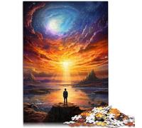 Puzzles de 1000 pièces pour Adultes Regarder Le Monde Seul Apprendre des Jouets éducatifs 26x38cm Anniversaire Unique et Cadeaux pour Les 14 Ans et Plus