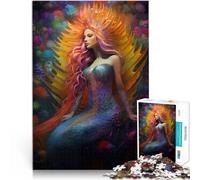 Puzzles de 1000 pièces pour Adultes Reine des sirènes Jouet éducatif d'apprentissage Renforcer l'amour Entre Les Couples 75x50cm