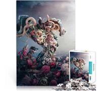 Puzzles de 1000 pièces pour Adultes Reine Squelette Jouet éducatif intellectuel décompressant Œuvre d'art 52x38cm
