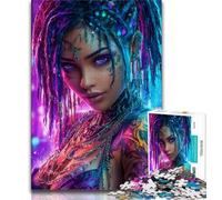 Puzzles de 1000 pièces pour Adultes représentant Une Femme Afro-américaine Un Jeu Stimulant et Familial idéal comme Cadeau pour Toute la Famille 38x26cm