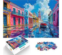 Puzzles de 1000 pièces pour Adultes Résumé Porto Rico Compétition de Vitesse Manuelle avec Affiche et Feuille de Questions correspondantes 75x50cm