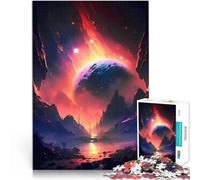 Puzzles de 1000 pièces pour Adultes Retraite dans la forêt Galactique Jeux éducatifs avec Affiche et Feuille de Questions correspondantes 75x50cm