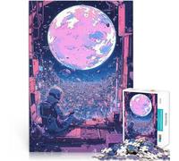 Puzzles de 1000 pièces pour Adultes Rêve d'astronaute de la Cité Spatiale Impossible Car C'est Un pour Toute la Famille 75x50cm