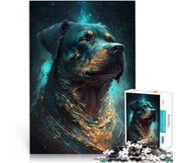 Puzzles de 1000 pièces pour Adultes Rêve de Chien Rottweiler Jouet éducatif d'apprentissage Collection d'artistes, Beaux-Arts 75x50cm