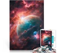 Puzzles de 1000 pièces pour Adultes Rêverie céleste Séjour Anti-Stress pour Tuer Le Temps Liste de souhaits avec Le Père Noël 50x70cm
