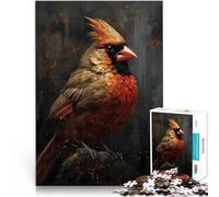 Puzzles de 1000 pièces pour Adultes Royaume Mythique Cardinal Assemblage du modèle avec Affiche et Feuille de Questions correspondantes 50x70cm